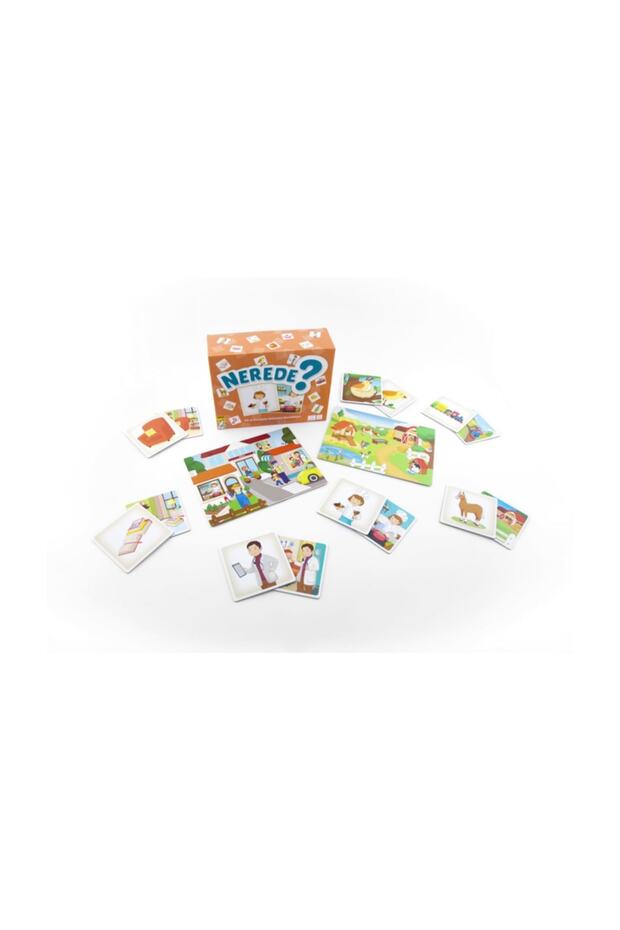 Nesi Var ? Nerede ? Neyle ? 3’lü Set - Eşleme Ve Nesne Eylem Kartları - 4