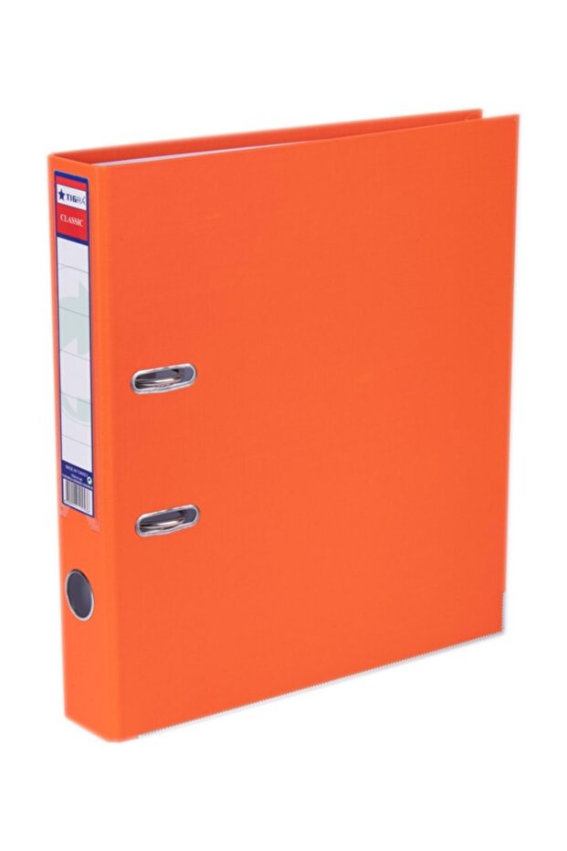 مجلد بلاستيك ضيق برتقالي - 1