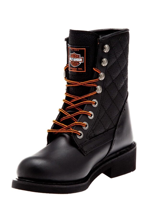 New Worker Unisex Deri Bot Siyah - 5