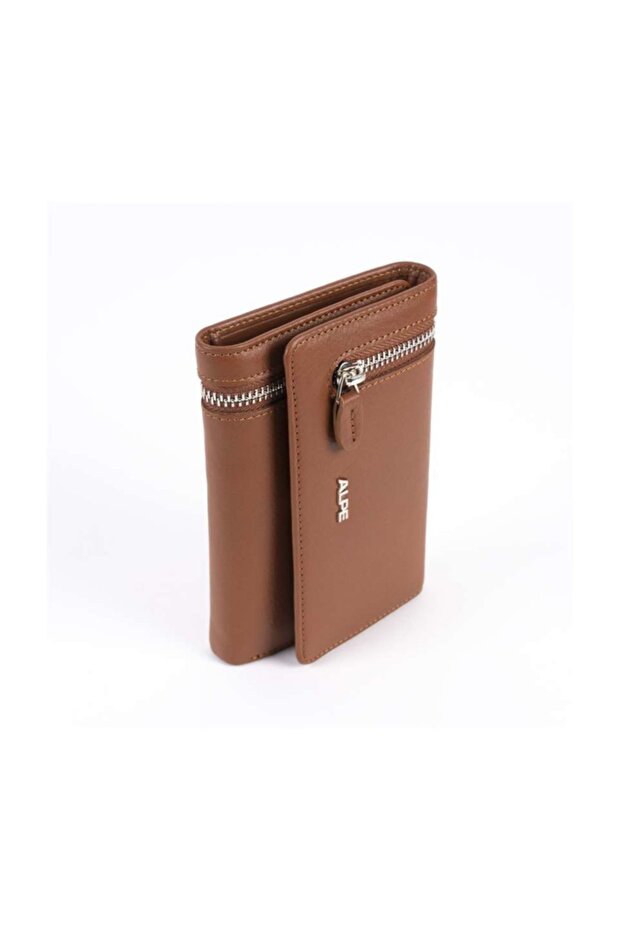 Deri Bayan Cüzdanı - Taba - 1