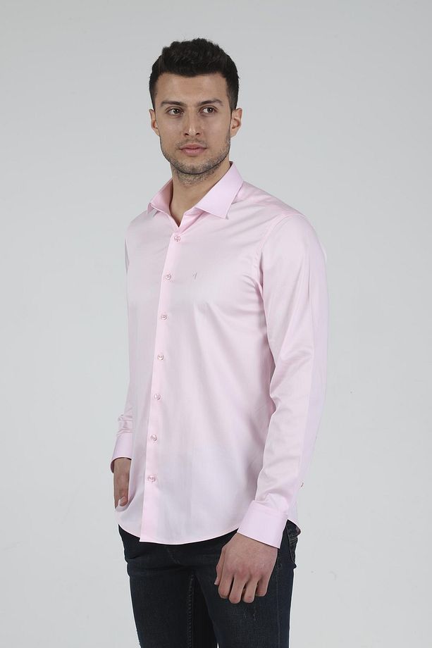 Slim Fit Uzun Kollu Erkek Gömlek 585-db39 - 3