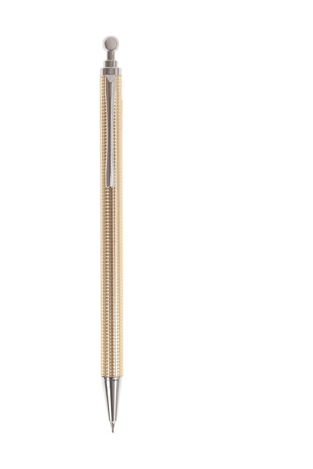 Mechanical Pencil Metal Golden Yellow 0.7 Mm