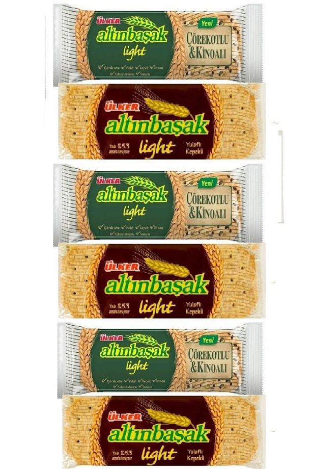 Altınbaşak Çörekotlu Kinoalı 40 gr X 3 Adet Lıght Yulaflı Bisküvi 46 gr X 3 Adet - 1
