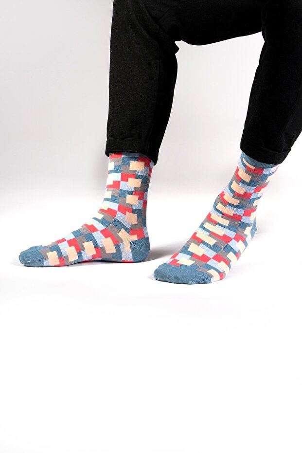 Frame Desenli Çorap - 4