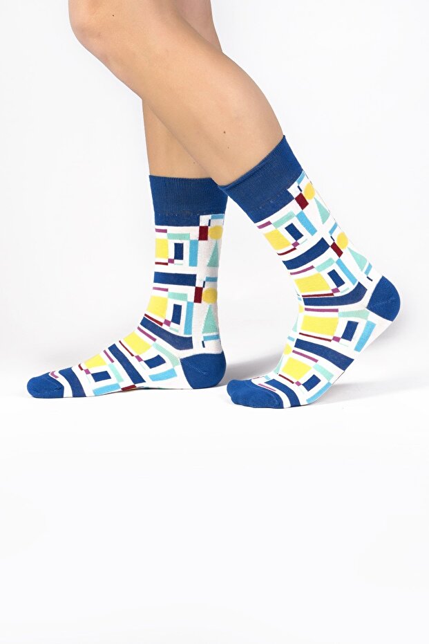 Square Desenli Çorap - 1