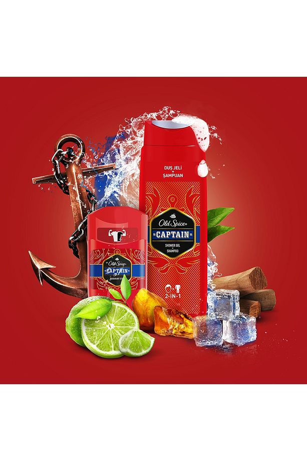 H&S 360ml Şampuan +Old Spice 400ml Duş Jeli &Şampuan + 50ml D Stick Capt - 3