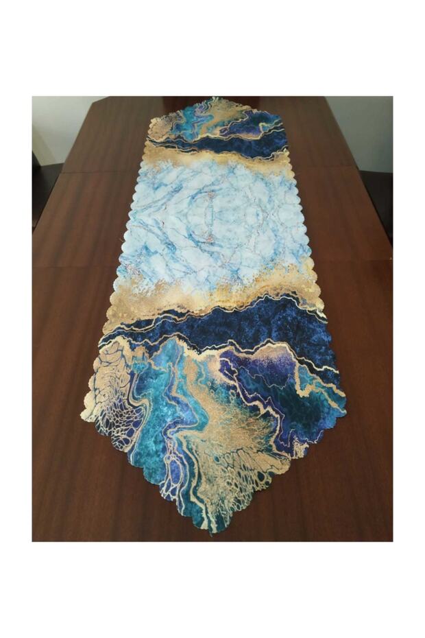 عداء ديكور مطبوع رقميًا بنمط رخامي - 1