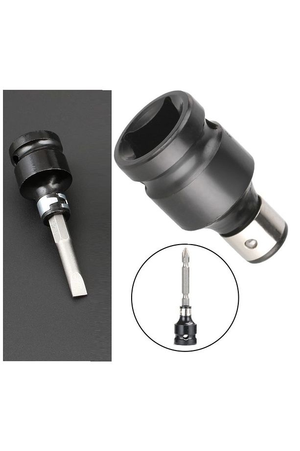 1/2 Matkap Chuck Mandrenli Adaptör Somun Sökme Makinesini Hex Bits Uç Dönüştürme Aparatı - 1