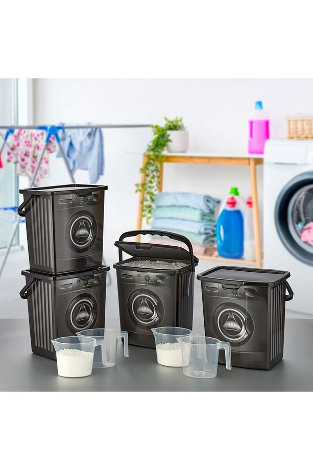 4'lü Ölçek Kap Hediyeli Deterjan Saklama Kutusu 5 Litre - 1