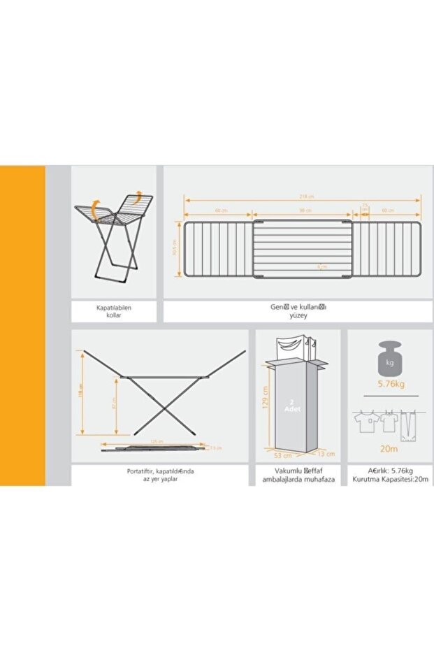 Çamaşır Kurutmalık Bella - 4