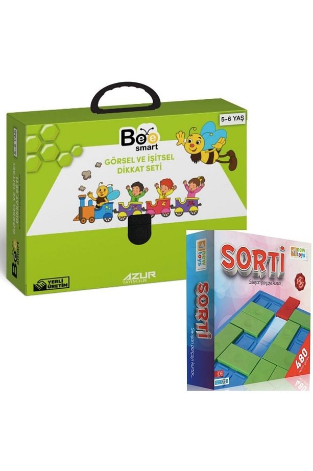 Bee Smart Görsel Ve Işitsel Dikkati Güçlendirme Seti 5-6 Yaş & New Toys Sorti Sıkışan Parçayı Kurtar - 1