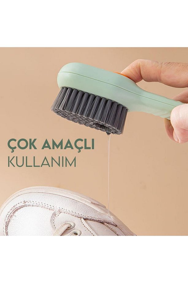 Deterjan Sabun Hazneli Temizlik Fırçası Saplı - 3