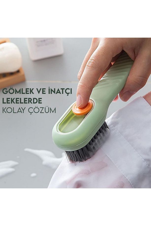 Deterjan Sabun Hazneli Temizlik Fırçası Saplı - 4