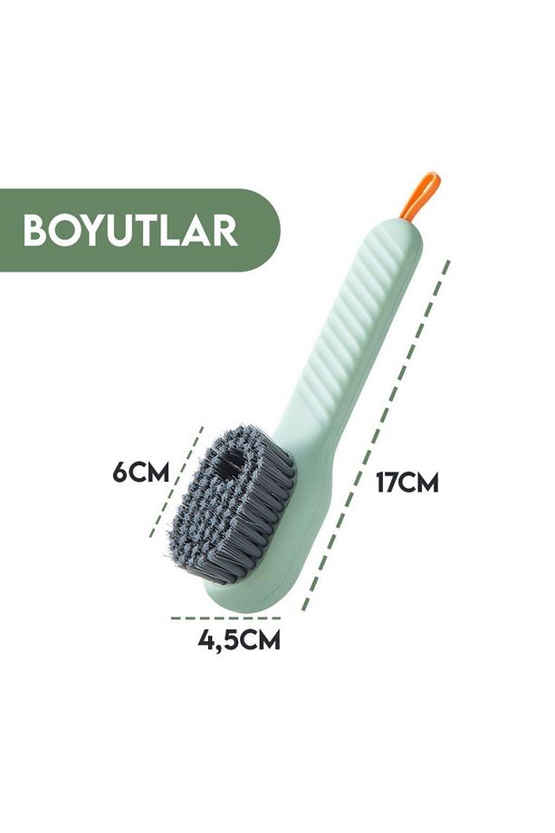 Deterjan Sabun Hazneli Temizlik Fırçası Saplı - 8