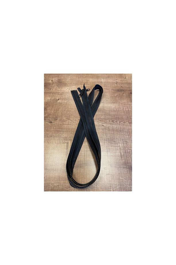 Geniş Dişli, Güçlü, 1,5 Metre Siyah Çadır Için Kemik Fermuar - 3
