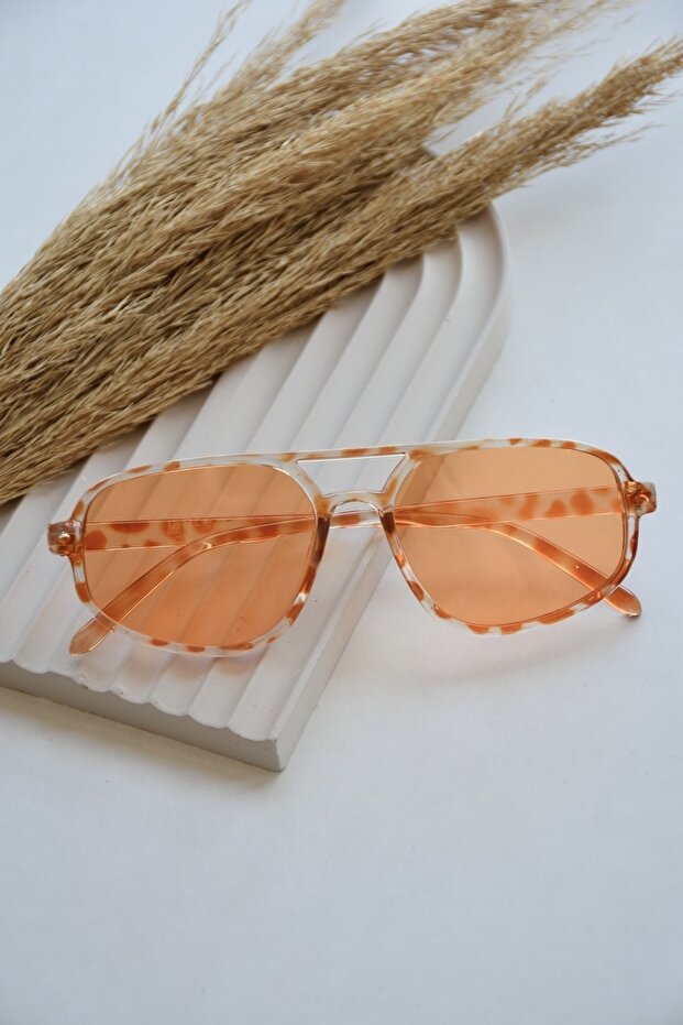 Unisex Women Men Uv400 Protected Zebra Orange Oval Rectangular New Season Sunglasses