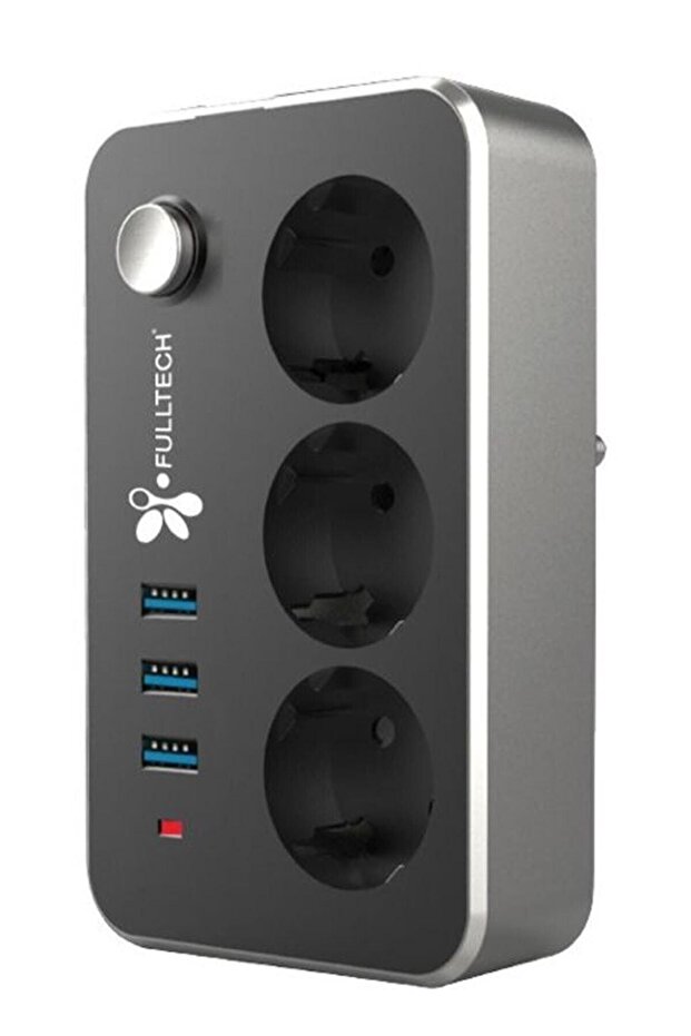 Fulltech Ftr-02 2 M 3-Plug Thermal Current Protected Socket - 2