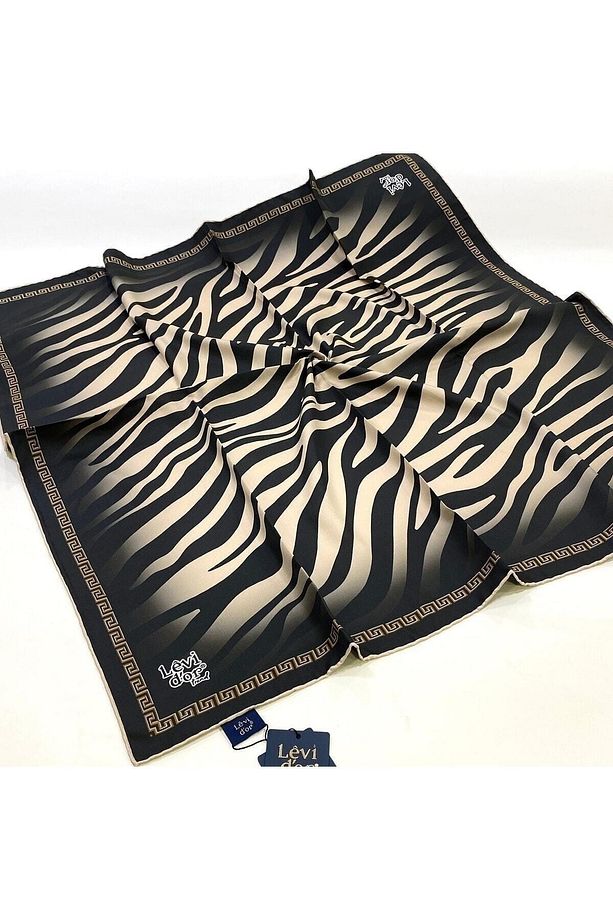 Alcanavm Zebra Desenli Trend Twil Eşarp - 5