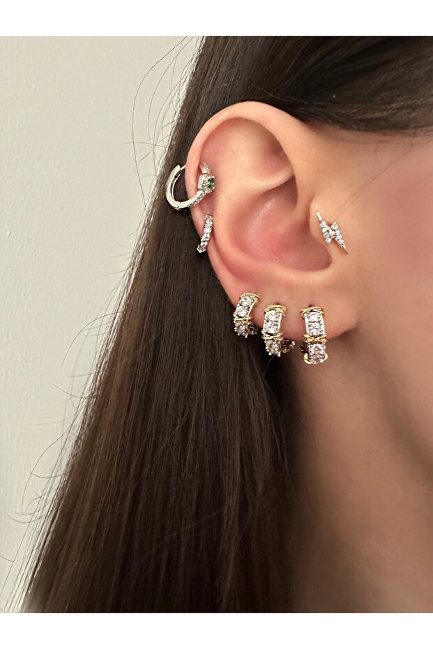 Cross 3'lü Küpe - 1