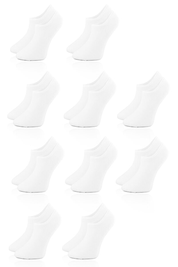 10 Pack Men's White Bamboo High Quality Seamless Soft Breathable Sneakers Socks