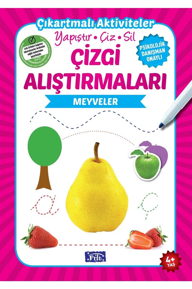 Meyveler - Çizgi Alıştırmaları