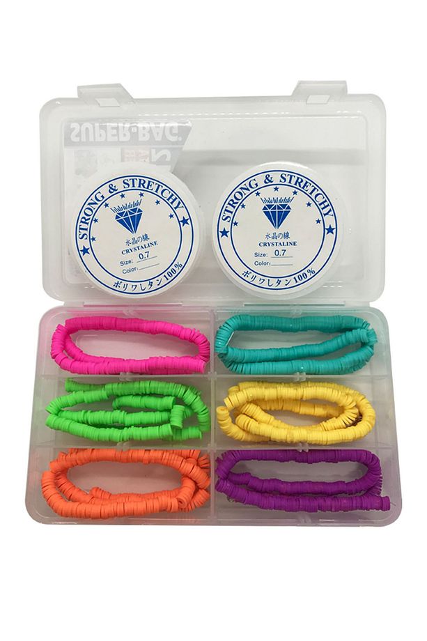 48 Bölmeli Çocuk Takı Yapma Hobi Seti - Kendin Yap Set - Bileklik Kolye Charm - 2