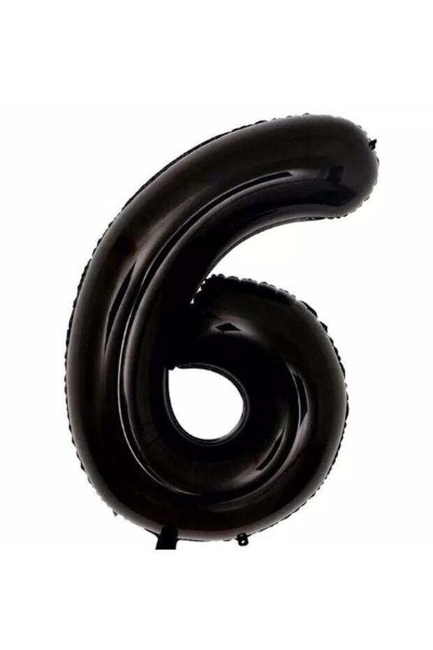 Number Foil Balloon Black Number Balloon Black 6 Years Balloon 76 Cm Number Balloon Flying Balloon Helium Balloon