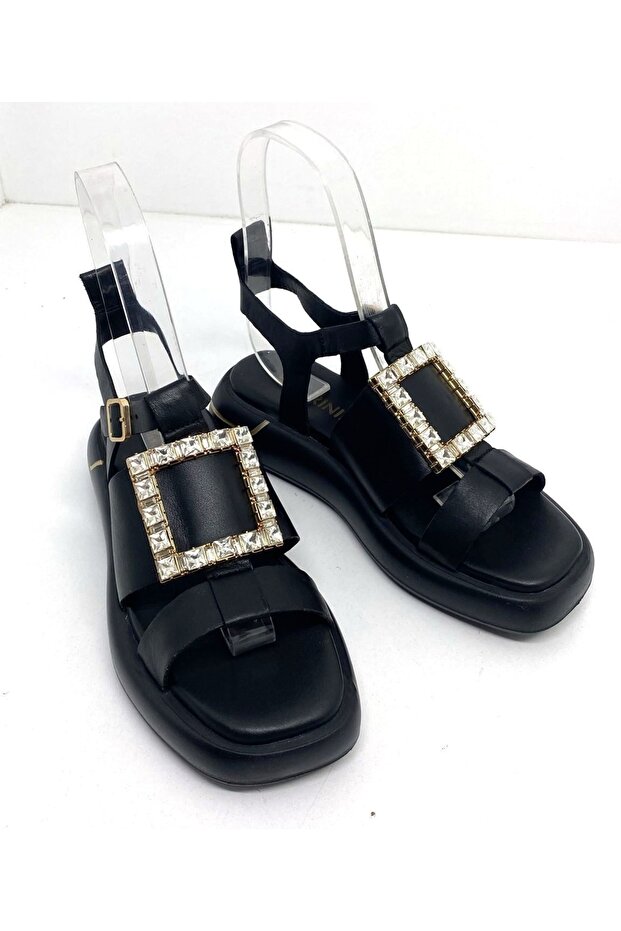 Hakiki Deri Sandalet - 5