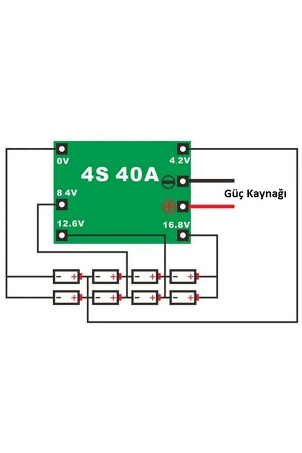 4S 40A BMS devresi - 2