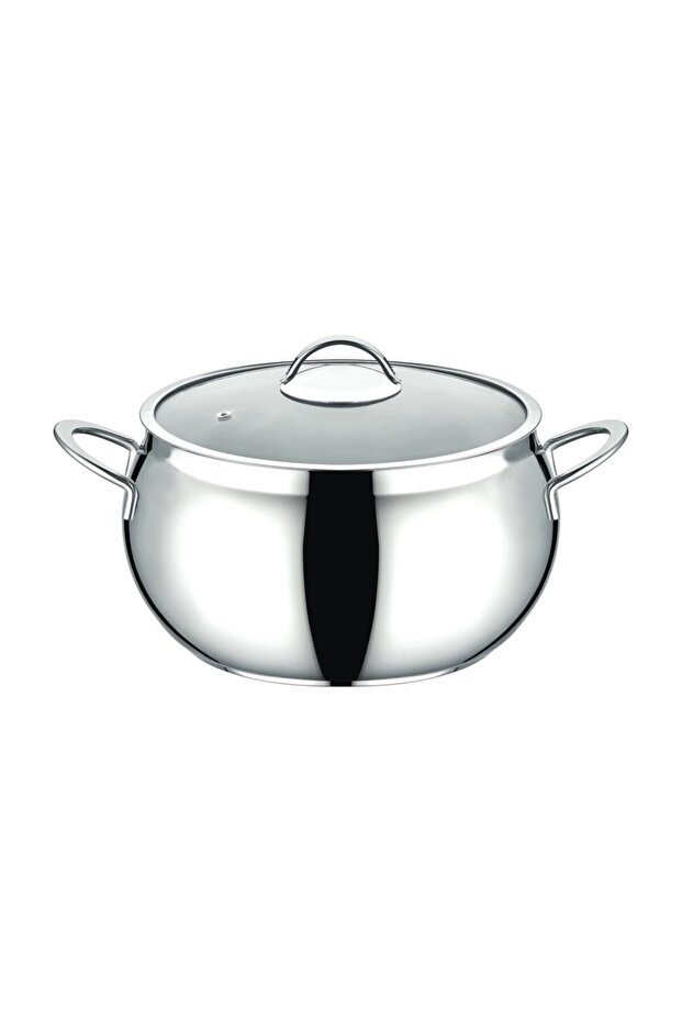 2031 2 Piece Stainless Steel 20x12 Cm Sphere Deep Steel Pot