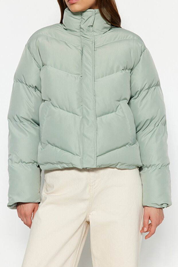 Kurtka puchowa Mint Regular Fit Water Repellent TWOAW24MO00048 - 9