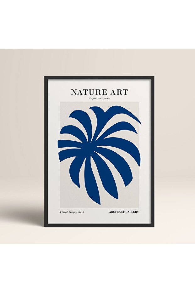 Black Wooden Framed Painting Framed Poster Artistic Modern Wall Decor (Flower281-Black-50X70)