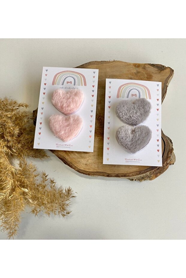 مجموعة إبزيم مع إكسسوارات على شكل قلب - 1