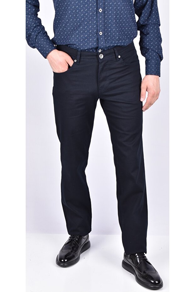 2023-4792 Cyprus 5 Pocket Men's Trousers Navy Blue 34
