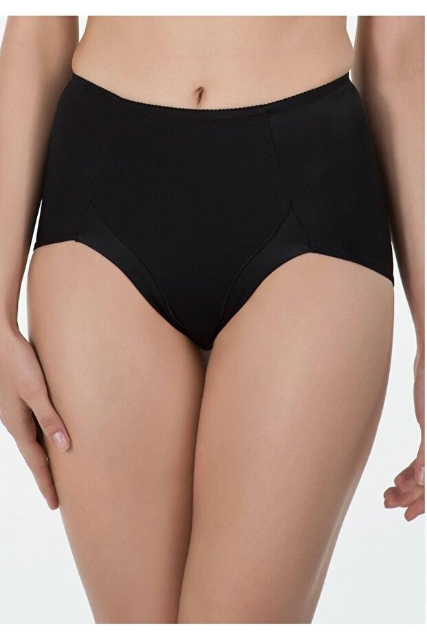Women's Black Sonya Panties Corset Lycra Gathering New Season