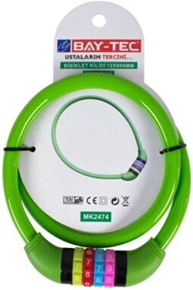 Bay-tec Mk2474 - قفل دراجة مزود بكلمة مرور - 1