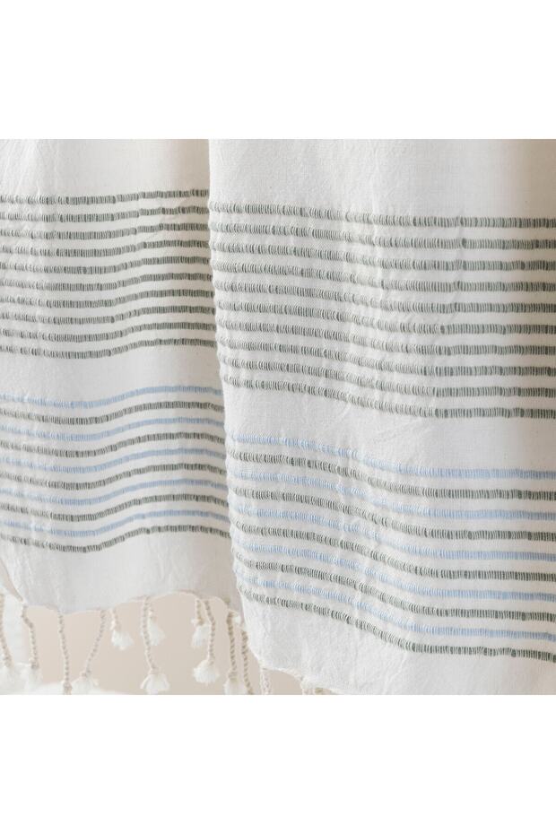 Codruta Peştamal 90x170 cm EKRU/MINT - 1