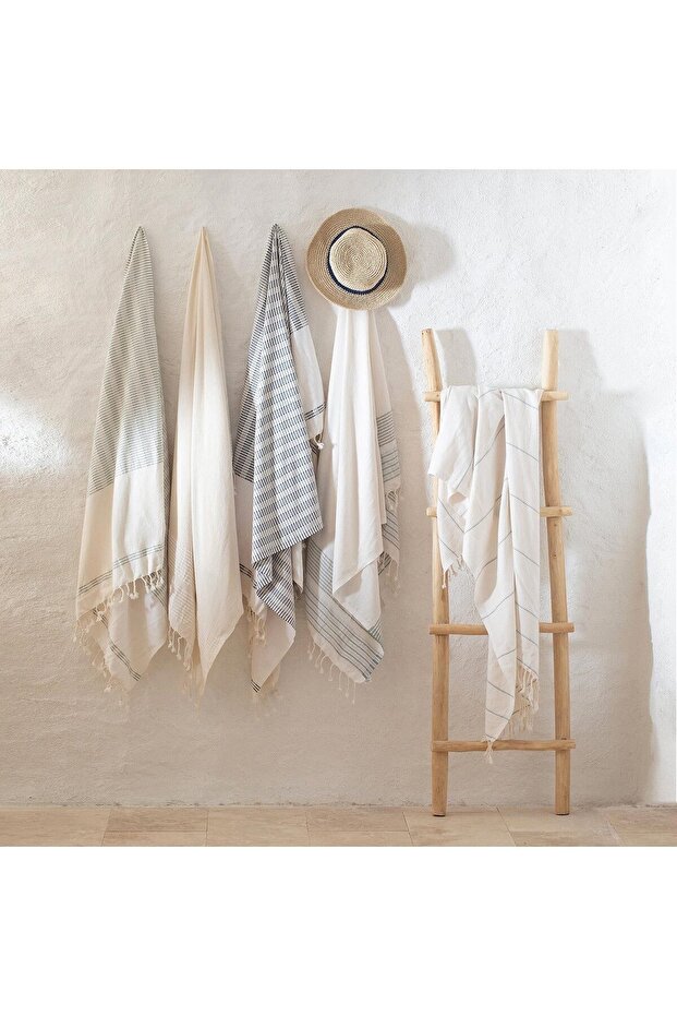 Codruta Peştamal 90x170 cm EKRU/MINT - 2