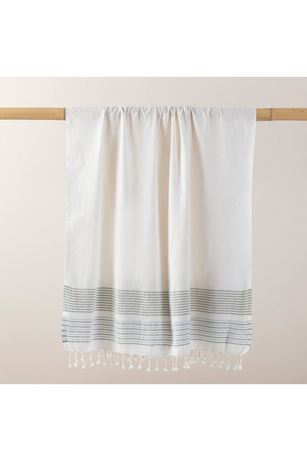 Codruta Peştamal 90x170 cm EKRU/MINT - 3