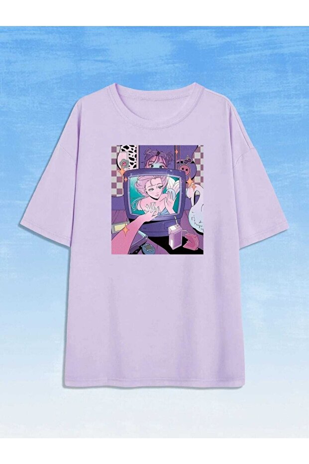 Yulia Printed Oversize T-shirt Salas Boyfriend
