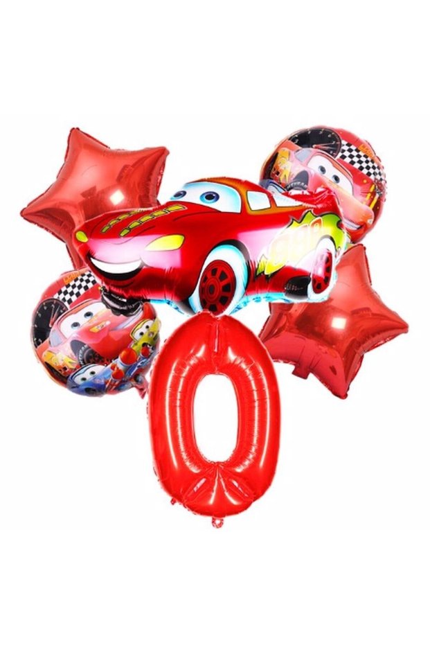 Cars Cars Lightning Mcqueen Race Car Concept 0 Year Old Balloon Set Cars Cars Birthday Set