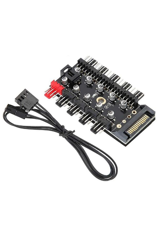 4988 10 Port Fan Power Sata Güç Switch Pwm Çoklayıcı - 5