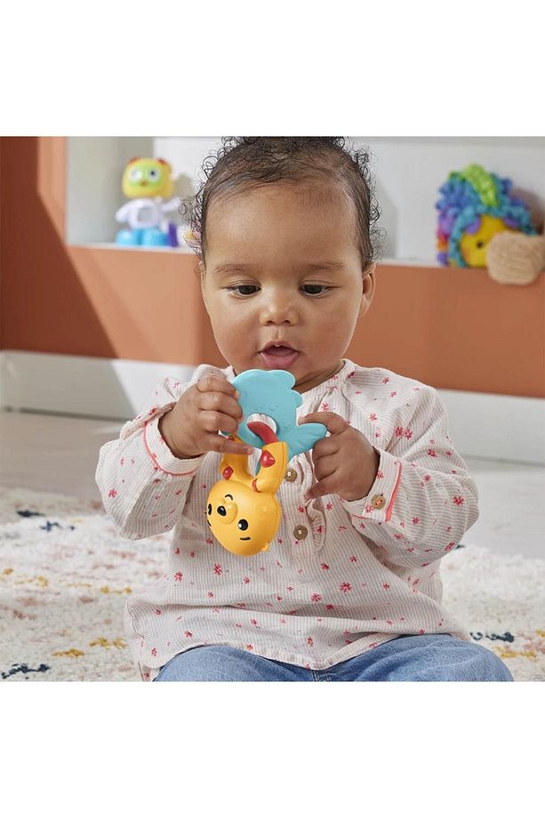 Eğlenceli Dostlar Dişlik ve Çıngıraklar Teething Time Otter HKD69 - 4