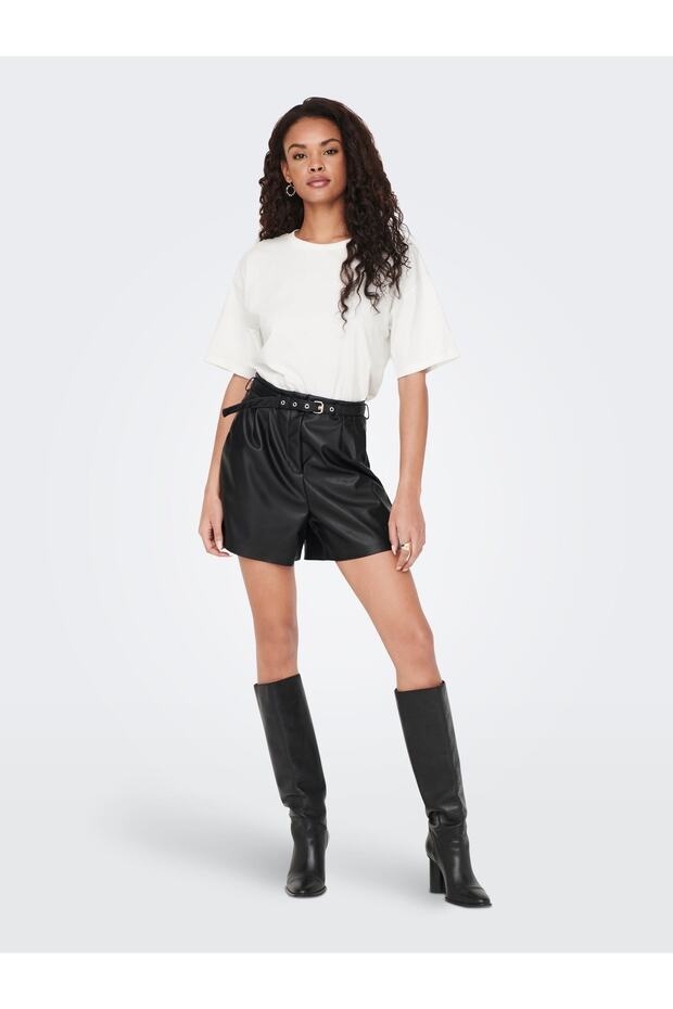 Onlheıdı Faux Leather Shorts Noos Otw
