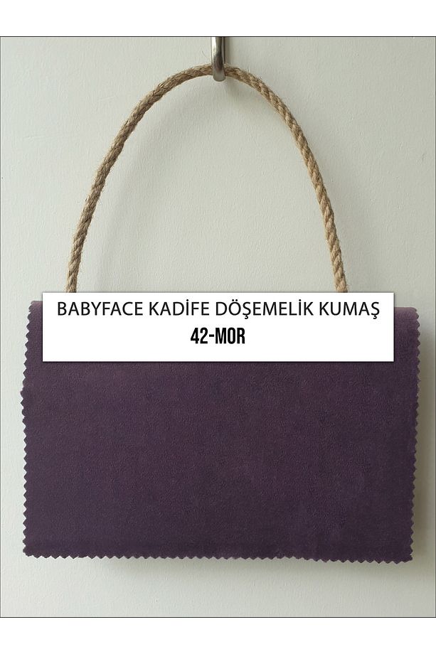 Babyface Yarı Parlak Kadife Koltuk, Berjer, Kırlent Ve Mobilya Için Döşemelik Kumaşları-mor - 1