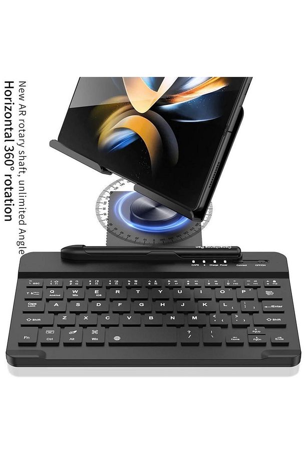 Apple Ipad 10. Nesil 10.9 Uyumlu Bluetooth Klavye & Dokunmatik Kalem & Mause & Katlanır Stand Set - 3