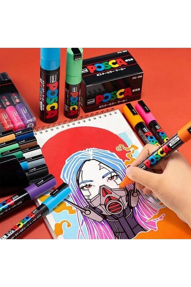 Posca Marker Pc-3m 0.9-1.3 mm Boyama Markörü 20'li Set - 4