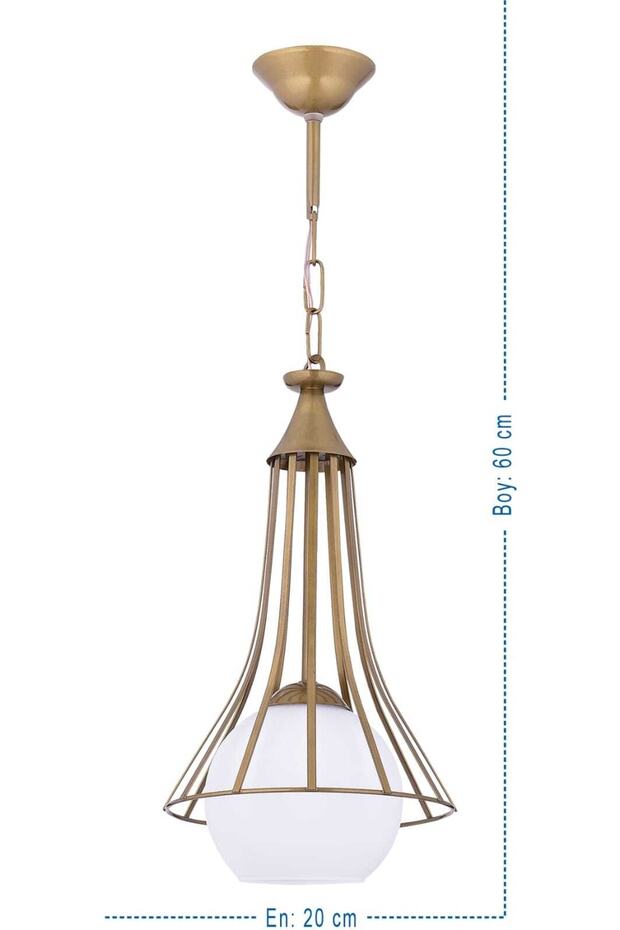 Huni Teklı Modern Sarkıt Avize Eskitme Modelleri - 2