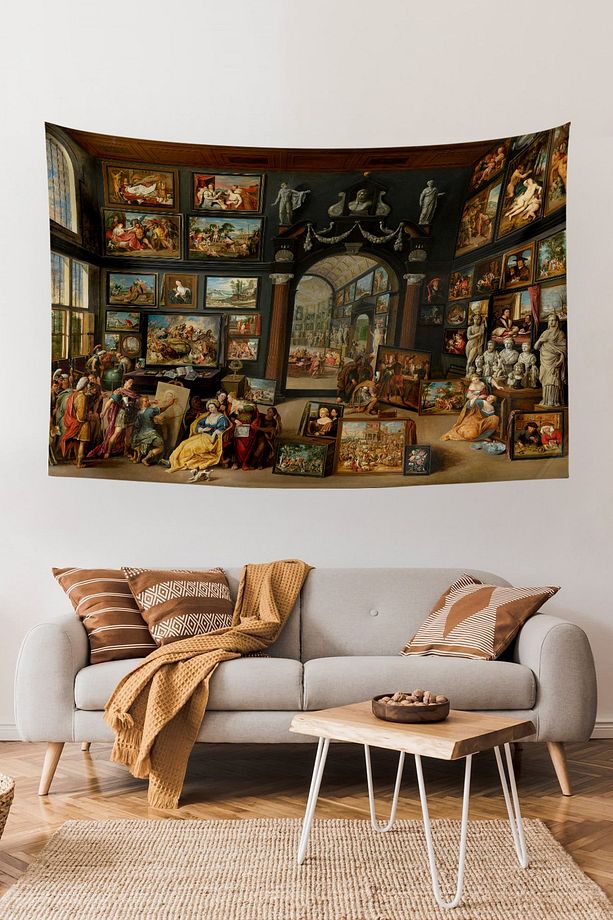 Apelles Campaspe'yi Resmediyor Van Haecht Tablosu Duvar Örtüsü Halısı - 1
