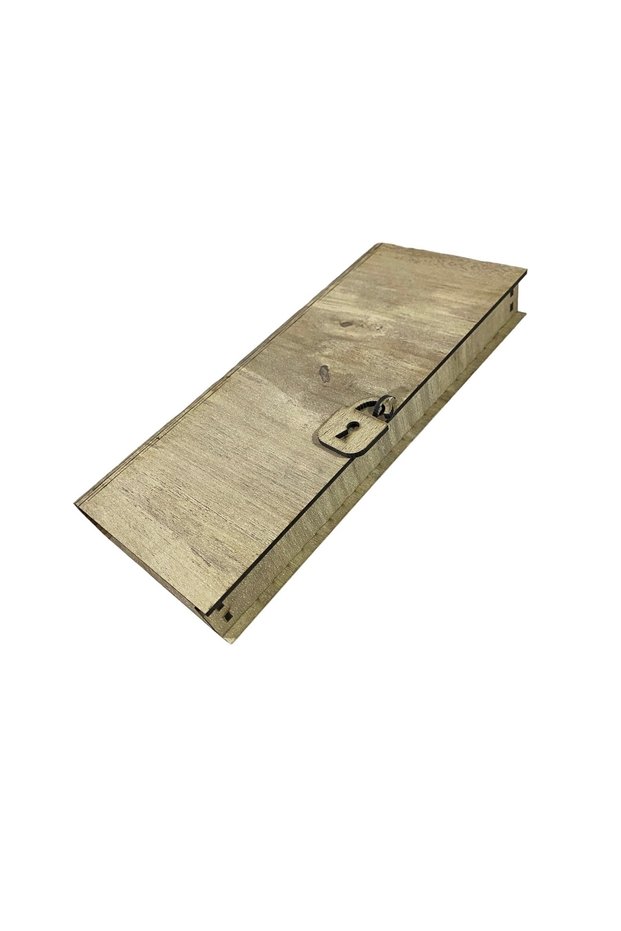 Wooden Book Piggy Bank (23.5x11 Cm)